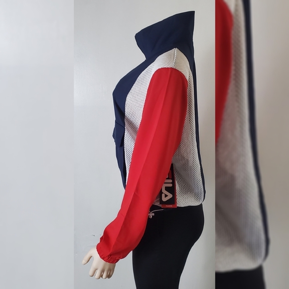 NWT FILA WINDBREAKER JACKER WOMEN'S MULTICOLOR - Picture 7 of 8